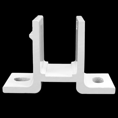 Retractable Awning Brackets Support Wall Mounting Replace Parts, Aluminum Alloy Bracket for 40mm Standard Manual Square Pipe Outdoor Patio Canopy Shade Fittings, Yard & Home Garden Accessory, White image
