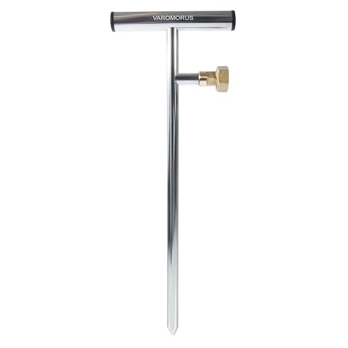 Varomorus Stainless Steel Deep Root Tree Watering Tool Irrigation System Wand T-Handle (T-Style Mini) image