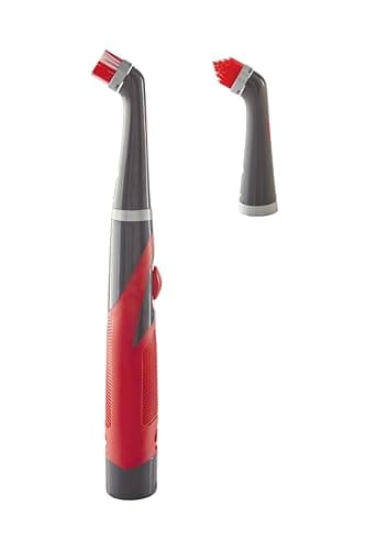 Rubbermaid Reveal Power Scrubber with Multi-Purpose & Grout Head, Cordless Electric Battery Powered Scrub Brush, Water Resistant, for Home/Kitchen/Bathroom/Grout/Tile/Shower/Tub image