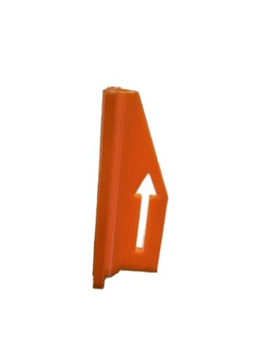 Disc Golf Next Tee Arrow, Marker, Flag, Discgolf Target Flag, Direction Arrow, Next Hole Marker, Set of 18 Orange image