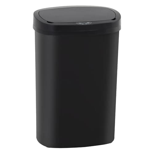 Kitchen Trash Can with Lid, 13 Gallon Automatic Garbage Can for Bathroom Bedroom Home Office 50 Liter Touch Free High-Capacity Brushed Waste Bin image