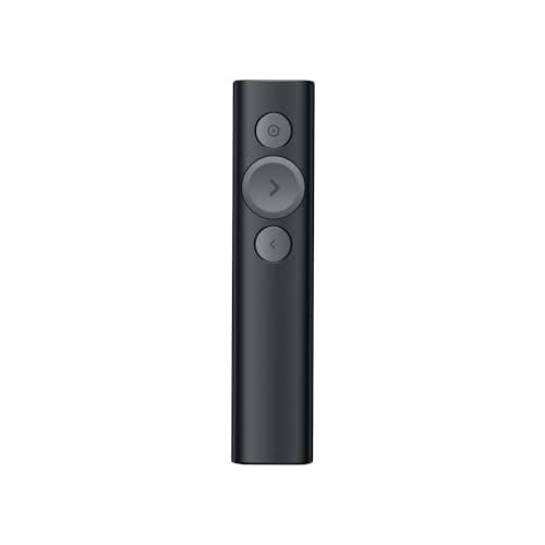 Logitech Spotlight Presentation Remote - Universal Wireless Presentation Clicker with Laser Pointer, Advanced Digital Highlighting, Bluetooth, 30 m Range and Quick Charging - Black image