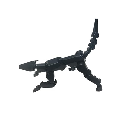 Robot Dog Action Figure, 3D Printed Dog Model, Multi-Joint Movable Robot Dog, PVC Model Full Body Mobile Robot Dog Desktop Decoration Ornament image
