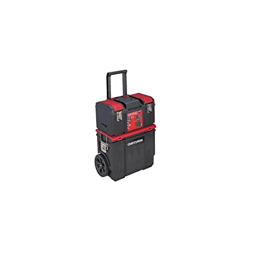 CRAFTSMAN 19-in. 3-in-1 Rolling Tool Box with Wheels, Red, Plastic, Lockable (CMST18614) image