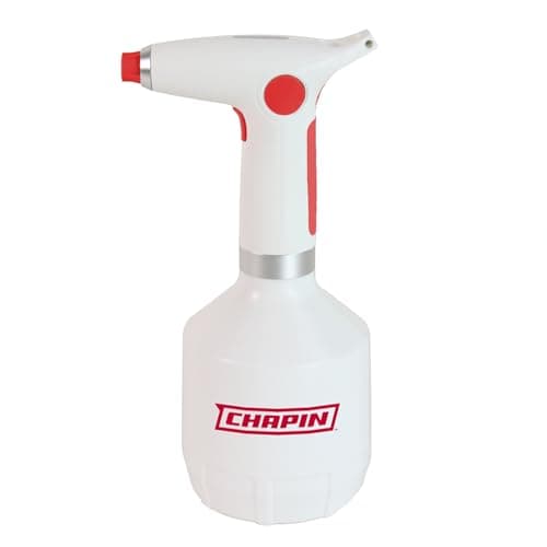 Chapin 75004: 1-Liter USB-C Battery Powered Electric Mister, Rechargeable, Portable Garden and Plant Sprayer, for Outdoor and Indoor Plants and Small Gardens, Handheld Powered Sprayer, White image