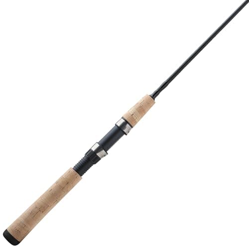 Shakespeare Micro 5' Spinning Rod, 2-Piece Fishing Rod, Graphite Composite Blank, Ultra Light Rod Power, Comfortable Full Cork Handle image
