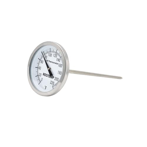 REOTEMP K82-3 Soil Thermometer, 5 Inch Stem, Waterproof, for Seeding and Transplanting Garden Temperature Measurement, 0-220 Fahrenheit image