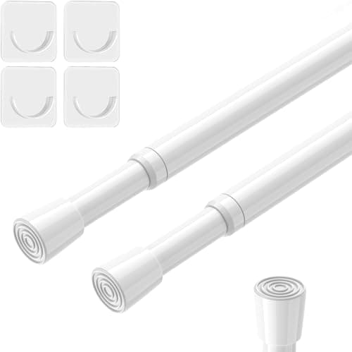 AIZESI 2pcs Spring Tension Rods Adjustable 26 to 39 inch image