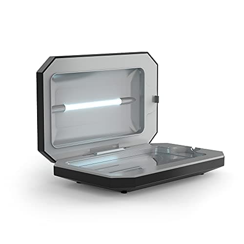 PhoneSoap Basic Cell Phone UV Light Sanitizer Box | Patented and Clinically Proven 360 Degree UV Light Sanitizer | (Black) image