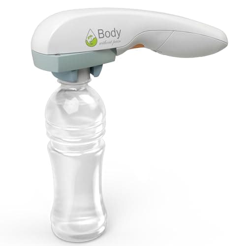 Electric Bottle Opener for Seniors - Automatic Solution for Easy Opening of Water Bottles. Ideal for Weak Hands or Those with Arthritis. Perfect for Soda, Milk, Juice. Battery Powered. image