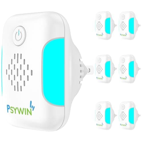 2025 Upgraded Version Ultrasonic Pest & Insect Repeller, Ultrasonic Repellent for Roach, Rodent, Mouse, Bugs, Mosquito, Mice, Spider, Ant, Electronic Plug in Pest Control, 2 Mode Switching, 6 Packs image