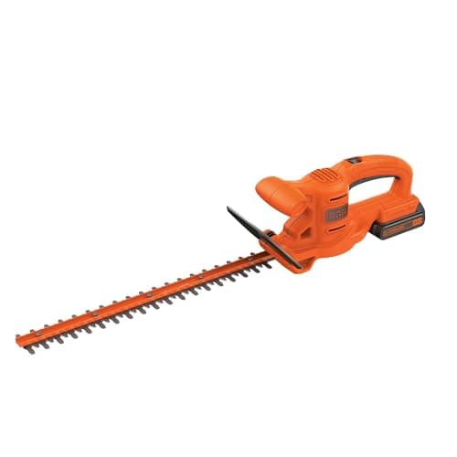 BLACK+DECKER 20V MAX Hedge Trimmer, Cordless, 18 inch Blade, Reduced Vibration, Battery and Charger Included (LHT218C1) image