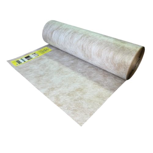 RootThru Max Weed Barrier, 3FTx25FT, Natural, Eco-Friendly, Heavy-Duty, Durable, Landscape Fabric, Garden Ground Cover, Paper Mulch, Gardening Weed Mat, Geotextile Fabric, Weed Blocker image