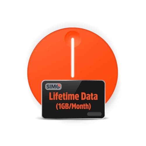 SIMO Solis Lite 4G LTE Mobile Hotspot, Portable WiFi for Travel in 140+ Countries, No SIM Card or Contract Required, Multi-Carrier Network Wireless Access Point, 10 Devices, 1GB/Month Lifetime Data image