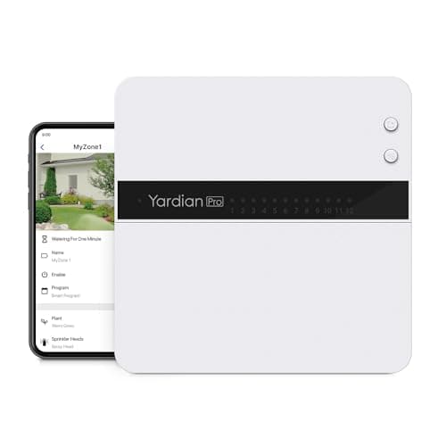 Aeon Matrix Yardian Pro Smart Sprinkler Controller 8 Zone - Control Buttons, Apple HomeKit, Alexa, Google Assistant and Home Assistant Compatible, Enhanced Wi-Fi, RJ45, Level VI Worldwide Power Supply image