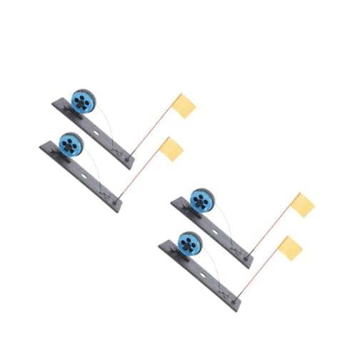 Kisangel 2sets Snow Ice Fishing Flag Ice Fishing Pole Ice Scraper Fishing Rods Fishing Poles for Telescopic Fishing Rod Snow Tools Rod Holders for Bank Fishing Ice Breaker Reel 2pcs*2 image
