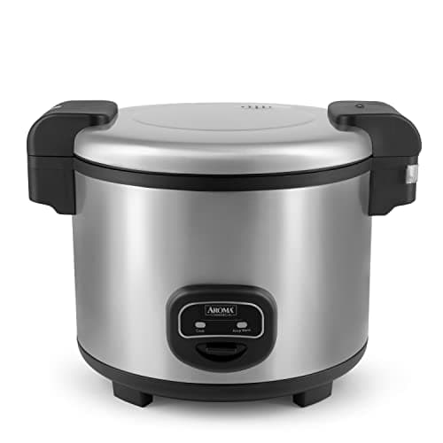 Aroma Housewares 60-Cup (Cooked) (30-Cup UNCOOKED) Commercial Rice Cooker, Stainless Steel Exterior (ARC-1130S), Silver image