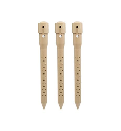 14 in. DEEP DRIP Plant Watering Stake (3 Pack) (Tan) | UV-Protected ABS Plastic Deep Root Irrigation Spike for Yard Plants, Shrubs, Vines image
