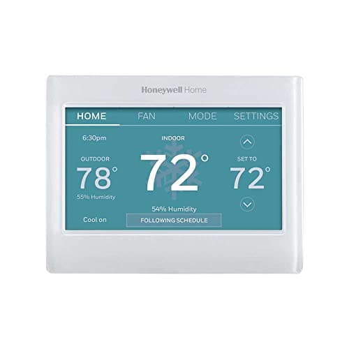 Honeywell Home RTH9600WF Smart Color Thermostat Energy Star Wi-Fi Programmable Touchscreen Alexa Ready - C-Wire Required, Not Compatible with Line Volt Heating image