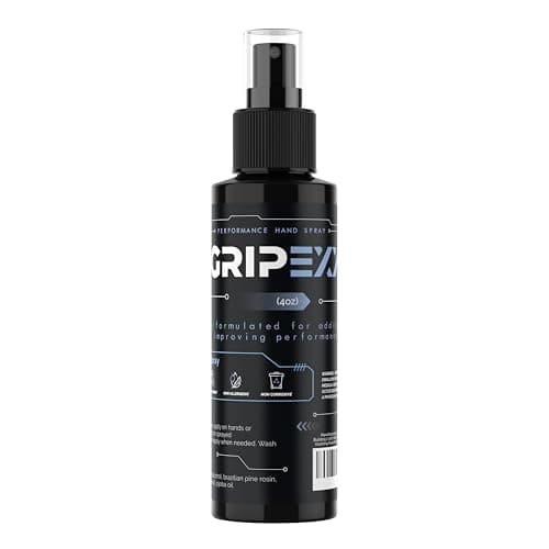 GRIPEXX Sports Hand Grip Spray (4oz)- Boost Performance, Enhance Control and Maximize Grip - for Athletes: Tennis, Football, Pole Dancing, Basketball, Baseball, Golf, etc- Natural Rosin-Based Formula image