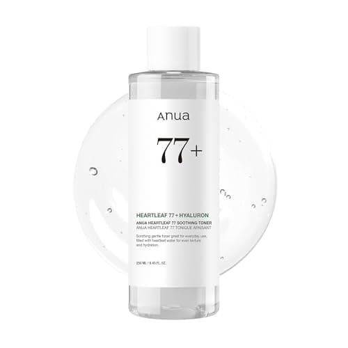 Anua Heartleaf 77 Soothing Toner I pH 5.5 Trouble Care, Calming Skin, Refreshing, Hydrating, Purifying, Cruelty Free, Vegan,(250ml / 8.45 fl.oz.) image