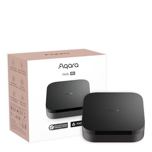 Aqara Smart Hub M3 for Home Automation, Matter Controller, Thread Border Router, Features Zigbee, Bluetooth, Wi-Fi, PoE, IR, Supports Alexa, Apple HomeKit, SmartThings, IFTTT image