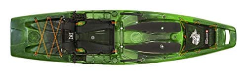 Perception Kayaks Outlaw 11.5 | Sit on Top Fishing Kayak | Fold Away Lawn Chair Seat | 4 Rod Holders | Integrated Tackle Trays | 11' 6" | Moss Camo image