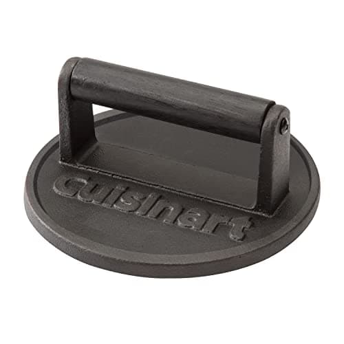 Cuisinart 6.5" Cast Iron Smashed Burger Press, Juicy and Crispy Burgers for BBQs, Cookouts image