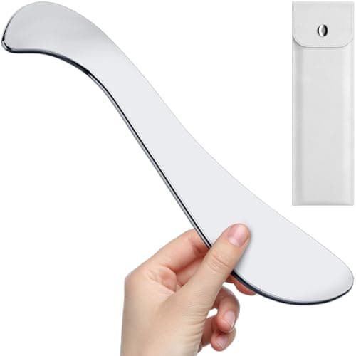 Stainless Steel Gua Sha Tool - Muscle Scraper Guasha Tool for Body - Gua Sha Body Tool - Myofascial Release Tool - Fascia Massage Tool - Physical Therapy Scraper Tool - Skin Care Gifts for Women, Mom image