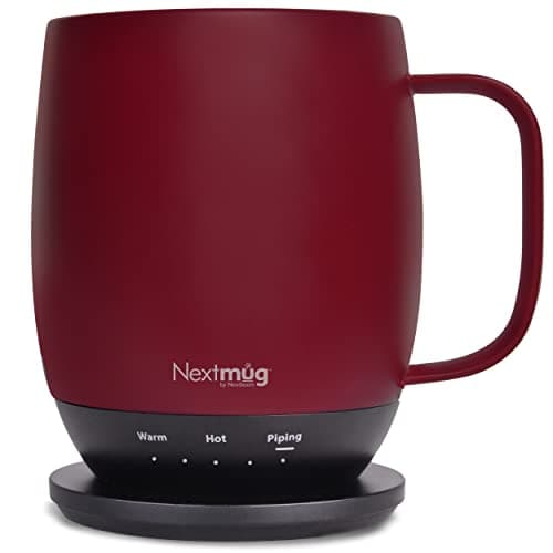 Nextmug - Temperature-Controlled, Self-Heating Coffee Mug (Burgundy - 14 oz.) image