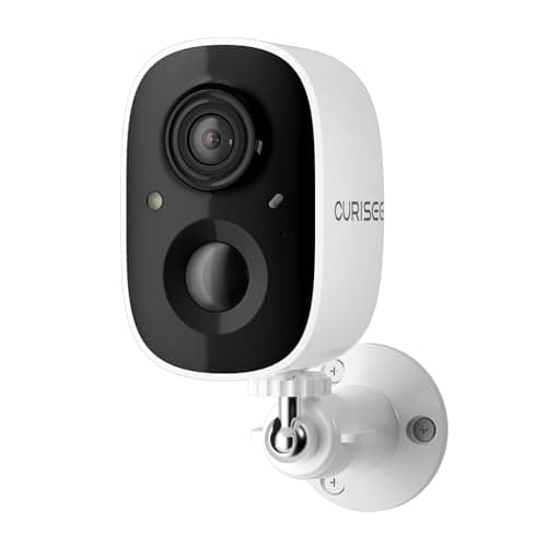 CURISEE Outdoor Security Camera Wireless 2K Camera for Home Security Wireless Outdoor Battery Security Cameras 2.4GHz WiFi Smart Motion Detection, Color Night Vision, Waterproof, Cloud/SD Storage image