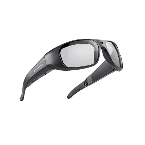 OhO sunshine Camera Sunglasses,4K Video 24M Resolution H.265 Smart Glasses with Built-in 512G Memory,Transitional Grey Lensese for Men & Women image