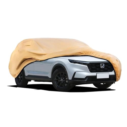 JURMON Heavy Duty Outdoor Car Cover Custom Fit for CRV, Windproof All Weather Waterproof Sun Rain UV Dust Snow Protection Outdoor Car Covers image