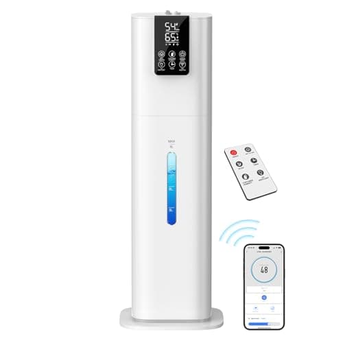 Smart Humidifiers Large Room Bedroom Home,2.11Gal(8L) Quiet Top Fill Cool Mist Humidifier,Smart App & Remote Control, 3 Speed Humidifier with 360°Nozzle,Humidity Setting for Baby Office Plant(White) image