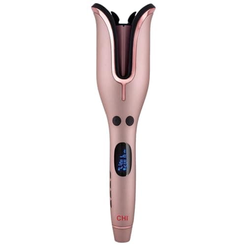 CHI Spin N Curl, Curling Iron For Healthy & Shiny Effortless Curls & Waves, Provides Preset Temperature Settings For Each Hair Texture, Rose Gold image