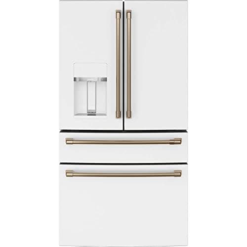 Cafe CVE28DP4NW2 27.8 cu. ft. Smart 4-Door French Door Refrigerator in Matte White, Fingerprint Resistant and ENERGY STAR image