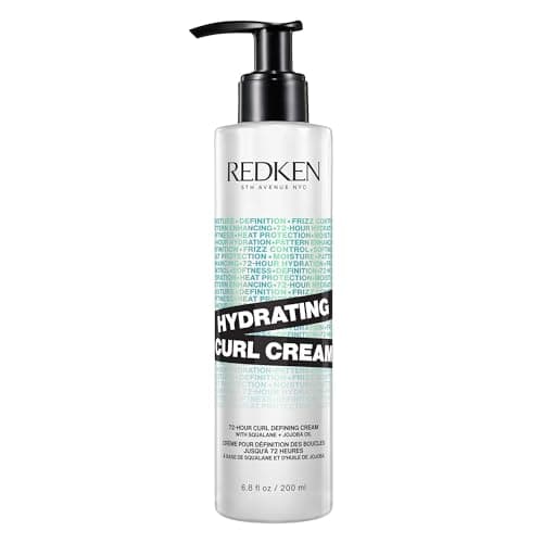 REDKEN Hydrating Curl Cream - 72-Hour Curl Definition, Heat Protection up to 450°F, Silicone-Free & Paraben-Free image