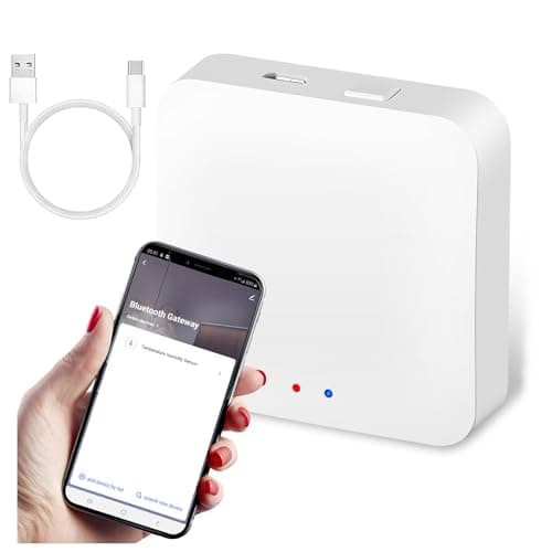 KENRONE Smart Gateway, Tuya App Remote Control, Smart Home Bridge Hub, Support Smart Key Box and Door Lock for Remote Unlocking image