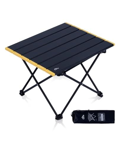 iClimb Ultralight Compact Camping Folding Table with Carry Bag (Black - S) image