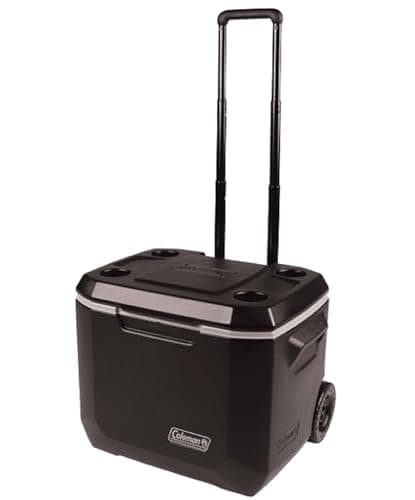 Coleman Xtreme 50qt Wheeled Cooler, Extra-Walled Insulation Keeps Ice up to 5 Days, Portable Rolling Hard Chiller image