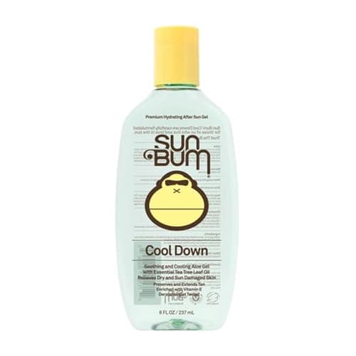 Sun Bum Cool Down Aloe Vera Gel | Vegan After Sun Care with Cocoa Butter to Soothe and Hydrate Sunburn Pain Relief | 8 oz image