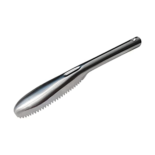 zhuohai Fish Scaler, 304 Stainless Steel Fish Scaler Remover, Sawtooth Fish Descaler Tool for Family Kitchen, Seafood Markets image