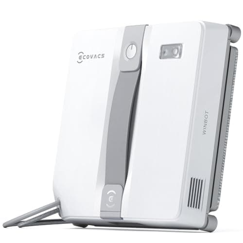 ECOVACS WINBOT Mini Window Cleaning Robot - Compact Design, Dual Nozzles with Ultrasonic Spray, 9-Stage Protection System, Intelligent Path Planning, 3 Cleaning Modes, Anti-Slipping System image