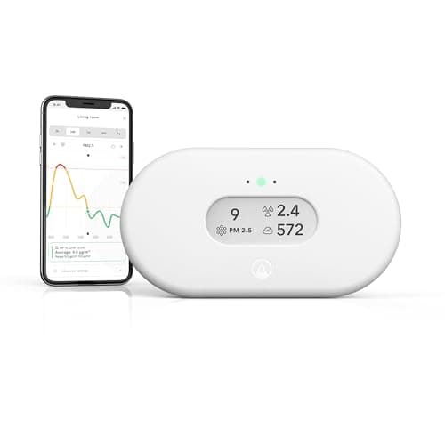 Airthings 2960 View Plus - Battery Powered Radon & Air Quality Monitor (PM, CO2, VOC, Humidity, Temp, Pressure) image