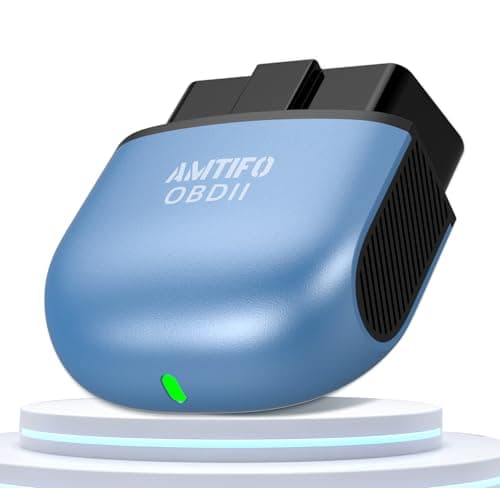 AMTIFO Bluetooth OBD2 Scanner Wireless - Auto-Connect, Clear Engine Codes, Live Data & Performance Monitoring, Works with iOS/Android - Vehicle Diagnostic Tool for Car Owners & DIY Enthusiasts image