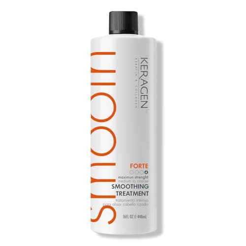 Keragen Brazilian Blowout Keratin Hair Treatment - Sulfate-Free Smoothing System for Dry, Damaged, Medium to Coarse Hair - Eliminates Frizz & Curls, Adds Shine & Strength (16 Oz) image