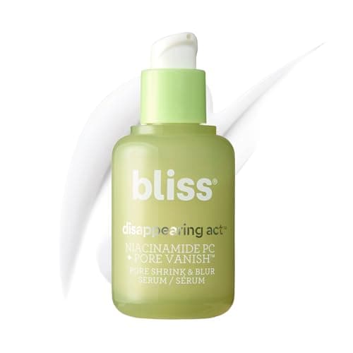 Bliss Niacinamide Disappearing Act Pore Serum | Reduces Pores & Smooths Skin | Infused with Vitamin B3 & Green Tea | Dermatologist Tested | Vegan & Cruelty-Free | 1 Fl Oz image