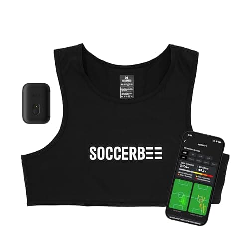 Soccerbee-Pro2 - GPS Tracker and Vest for Tracking Activities of Outdoor Sports Athletes Such as Soccer, Football, Rugby, Hockey, and Lacrosse (Extra Extra Small) image