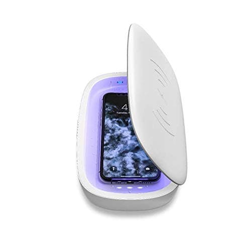 mophie - Smartphone Light sanitizer with Universal Wireless Charging - White image