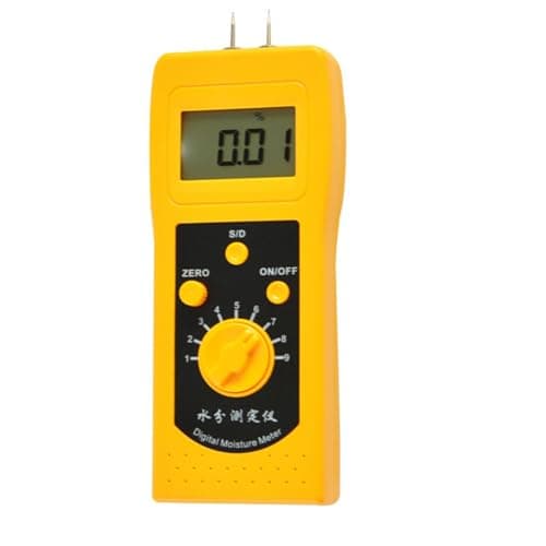 Digital Meat Moisture Meter - Accurate Tester for Fresh Meat, Pork, Beef, Mutton, Lamb, Chicken, and Poultry Moisture Content with Backlight Display and 10%-90% Measurement Range image